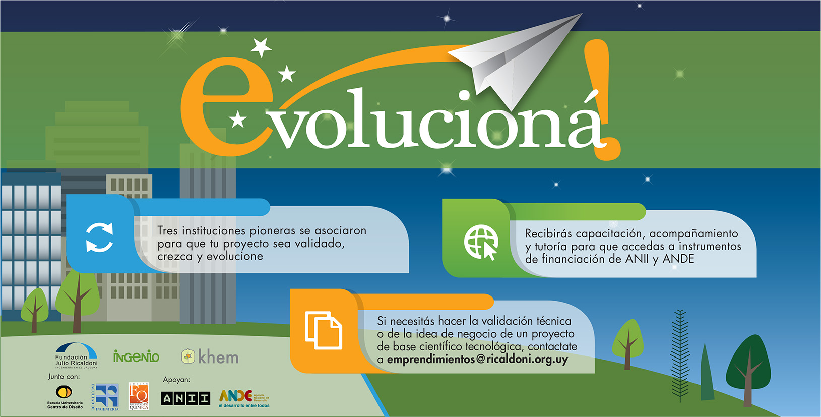Si tenés un proyecto científico  - tecnológico evolucioná!