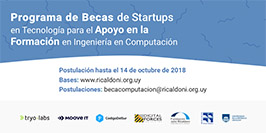 Programa Startups en Tecnología otorgará dos becas 