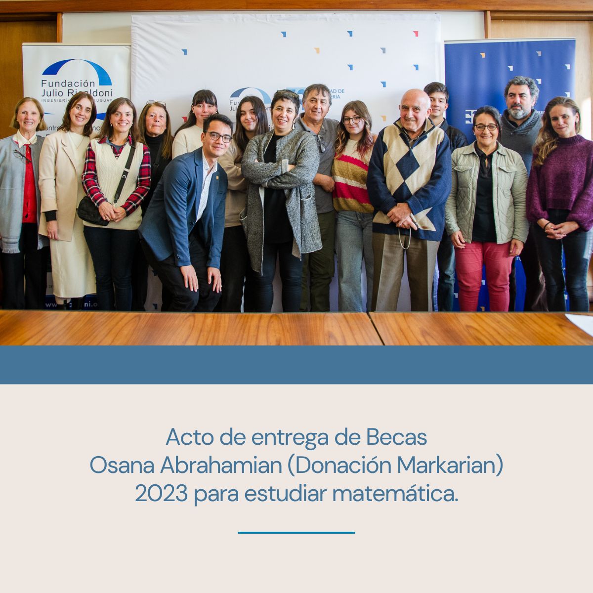 Acto de entrega 2023 de las Becas Osana Abrahamian (donación Markarian)