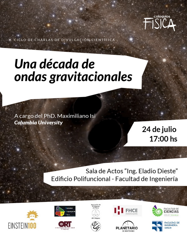 Coloquio ondas gravitacionales en facultad de ingeniería