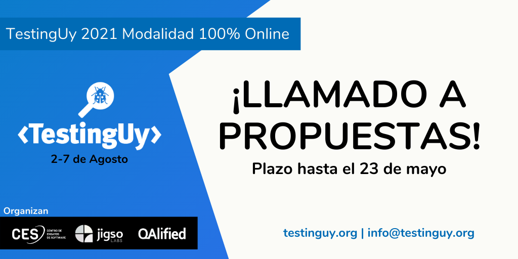 TestingUy 2021 abre llamado a sponsors, charlas y talleres